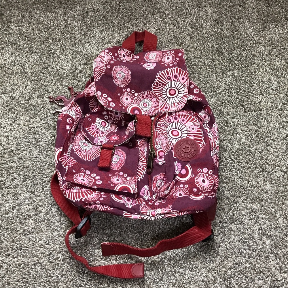 Kipling Floral Backpack